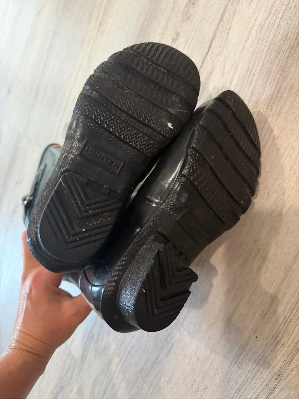 Hunter rain boots for big kids